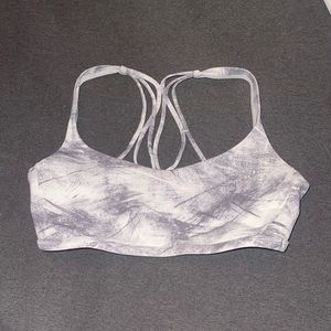 Lululemon white and grey sports bra